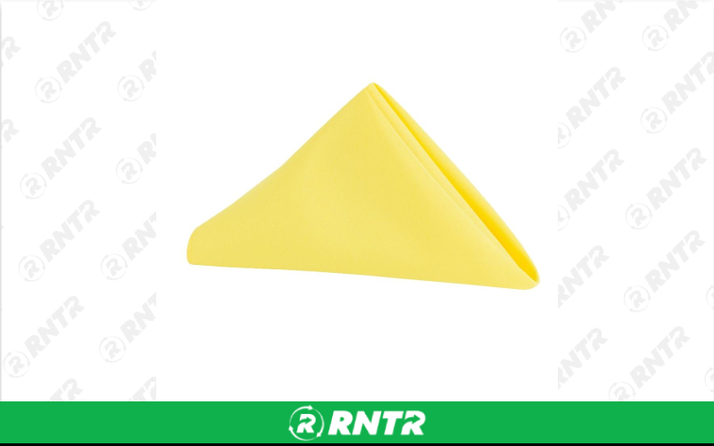 Generic Napkin Polyester (Canary) – For rent in indianapolis, indiana – Ace Party Rental | RNTR.com – Image 1