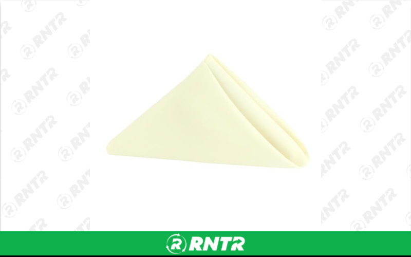 Generic Napkin Polyester (Ivory) – For rent in indianapolis, indiana – Ace Party Rental | RNTR.com – Image 1