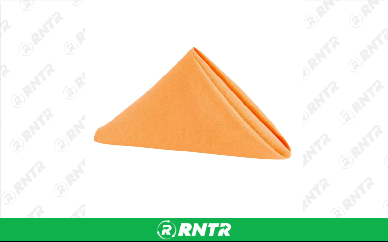 Generic Napkin Polyester (Orange) – For rent in indianapolis, indiana – Ace Party Rental | RNTR.com – Image 1
