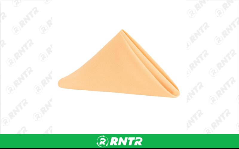 Generic Napkin Polyester (Peach) – For rent in indianapolis, indiana – Ace Party Rental | RNTR.com – Image 1