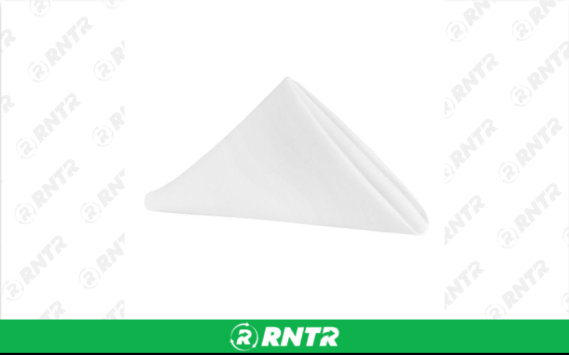Generic Napkin Polyester (White) – For rent in indianapolis, indiana – Ace Party Rental | RNTR.com – Image 1