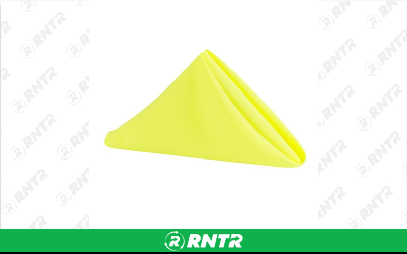 Generic Napkin Polyester (Yellow) – For rent in indianapolis, indiana – Ace Party Rental | RNTR.com – Image 1
