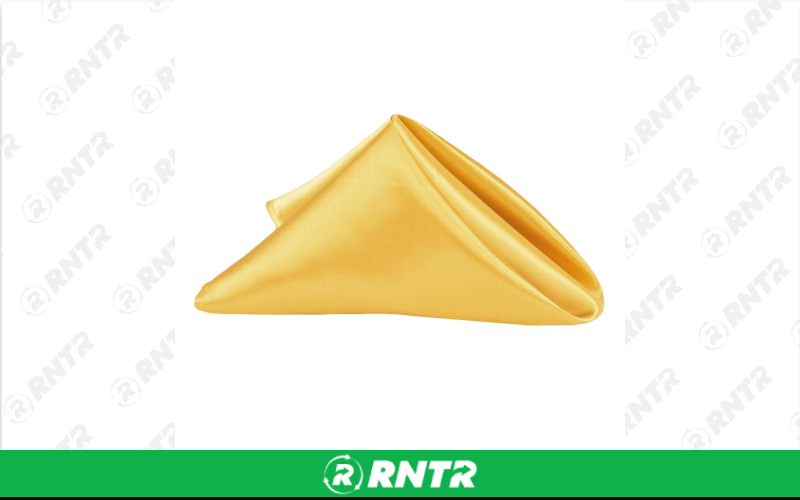 Generic Napkin Satin (Gold) – For rent in indianapolis, indiana – Ace Party Rental | RNTR.com – Image 1