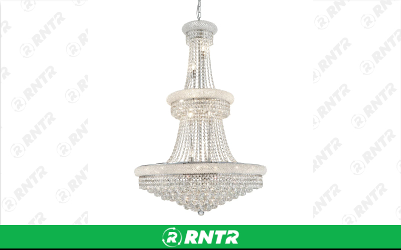 Generic *(NEW!) 3-Tier Silver Empire Chandelier – For rent in indianapolis, indiana – Ace Party Rental | RNTR.com – Image 1
