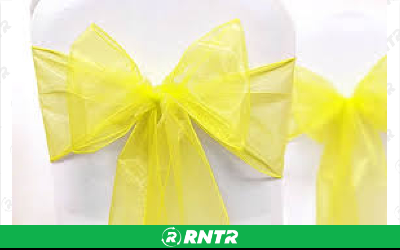 Generic Organza Sash (Canary Yellow) – For rent in indianapolis, indiana – Ace Party Rental | RNTR.com – Image 1
