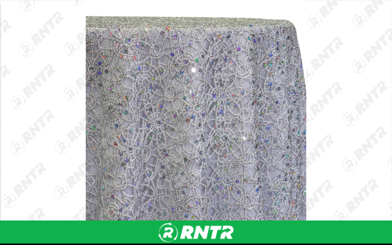 Generic Overlay Flower Chain (Silver) (L674) – For rent in indianapolis, indiana – Ace Party Rental | RNTR.com – Image 1