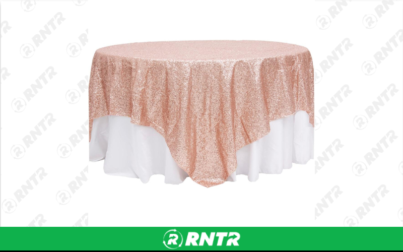 Generic Overlay Sequin (Rose Gold) (L674) – For rent in indianapolis, indiana – Ace Party Rental | RNTR.com – Image 1