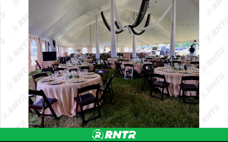 Generic *Padded Folding Chair (Mahogany) – For rent in Indianapolis, Indiana – Ace Party Rental | RNTR.com – Image 2 of 3