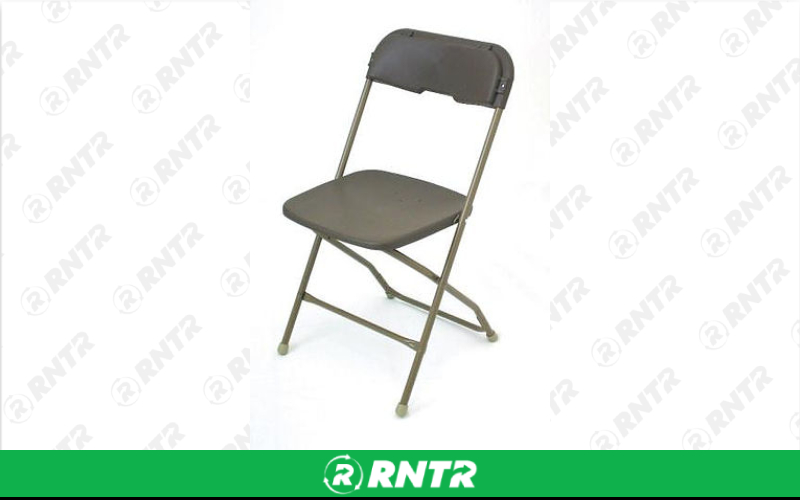 Generic *Plastic Folding Chair (Brown) – For rent in Indianapolis, Indiana – Ace Party Rental | RNTR.com – Image 2 of 2
