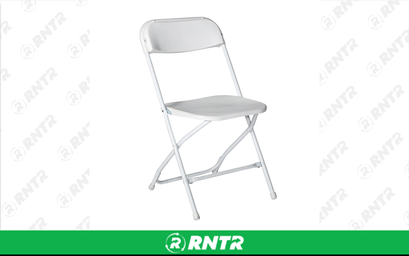 Generic Plastic Folding Chair - White – For rent in south-hackensack, new-jersey – Rentastic Party Rental | RNTR.com – Image 1