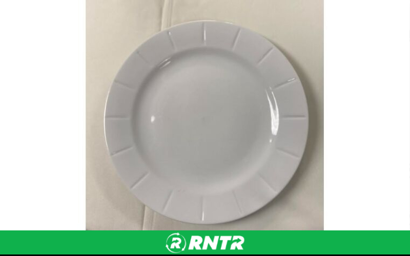 Generic Salad Plate - 9 Shell (White) – For rent in indianapolis, indiana – Ace Party Rental | RNTR.com – Image 1