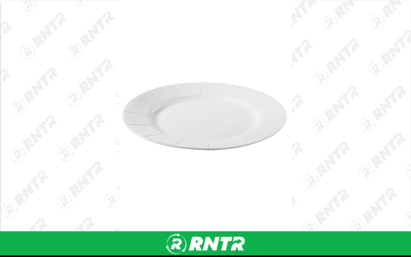 Generic Salad Plate - 9 Shell (White) – For rent in Indianapolis, Indiana – Ace Party Rental | RNTR.com – Image 2 of 2