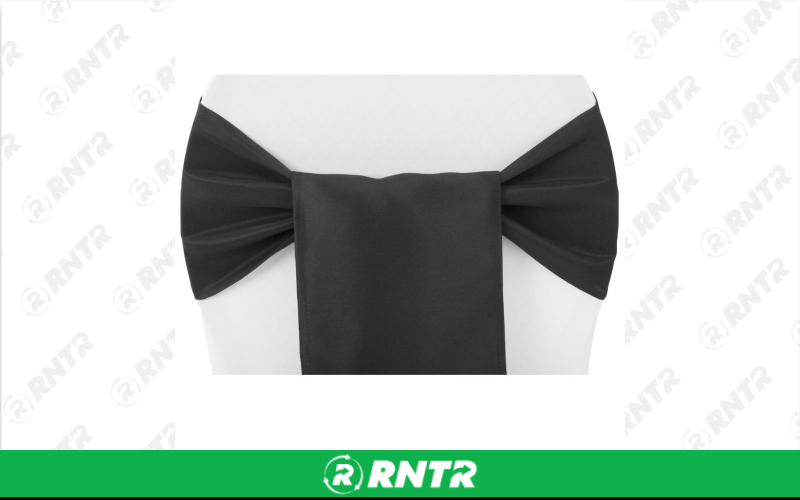 Generic Sash Poly (Black) – For rent in indianapolis, indiana – Ace Party Rental | RNTR.com – Image 1