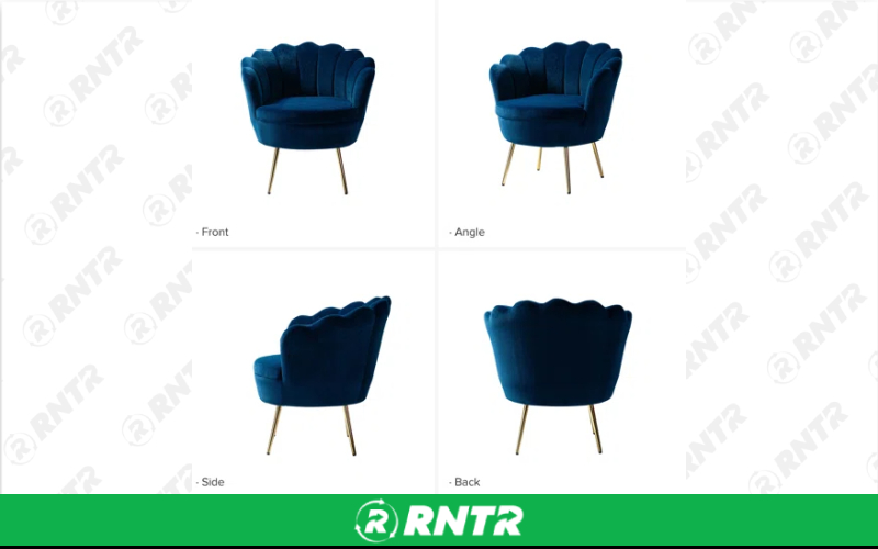 Generic Scalloped Chair (Navy) – For rent in indianapolis, indiana – Ace Party Rental | RNTR.com – Image 1