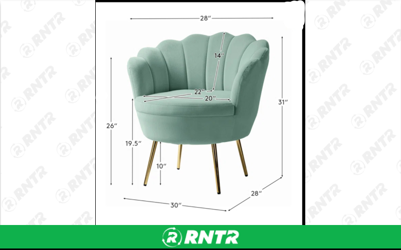 Generic Scalloped Chair (Sage) – For rent in Indianapolis, Indiana – Ace Party Rental | RNTR.com – Image 2 of 3