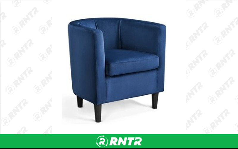 Generic Sleek Accent Chair - Blue – For rent in south-hackensack, new-jersey – Rentastic Party Rental | RNTR.com – Image 1