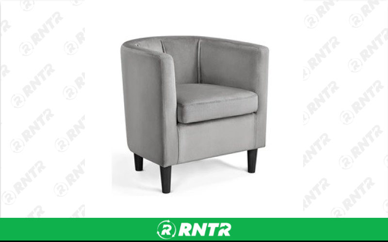 Generic Sleek Accent Chair - Grey – For rent in south-hackensack, new-jersey – Rentastic Party Rental | RNTR.com – Image 1
