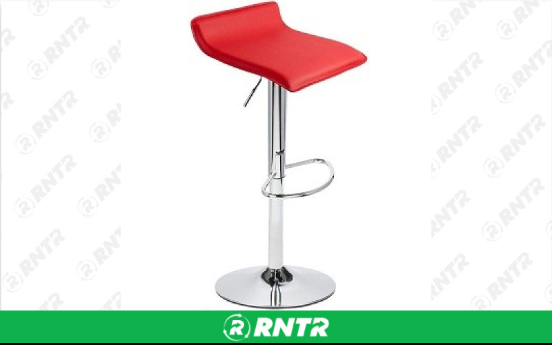 Generic Sleek Leather Bar Stool - Red – For rent in south-hackensack, new-jersey – Rentastic Party Rental | RNTR.com – Image 1
