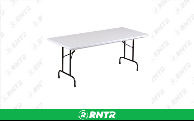 Generic Smooth Folding Table - 8 ft – For rent in kenosha, wisconsin – Lee\'s Rent It LLC | RNTR.com – Image 1