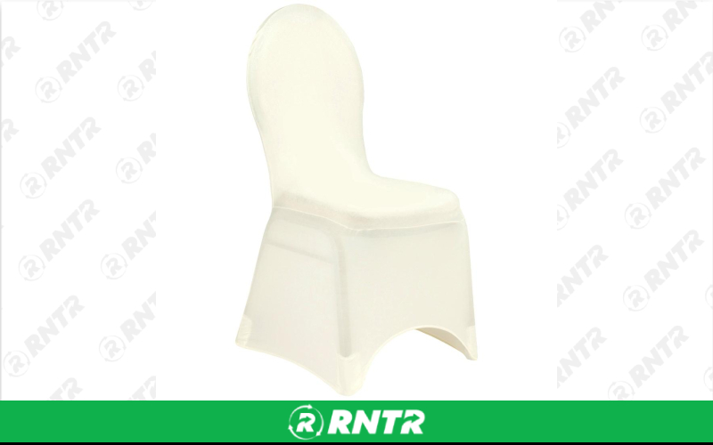 Generic Spandex Chair Cover (Ivory) (L674) – For rent in indianapolis, indiana – Ace Party Rental | RNTR.com – Image 1
