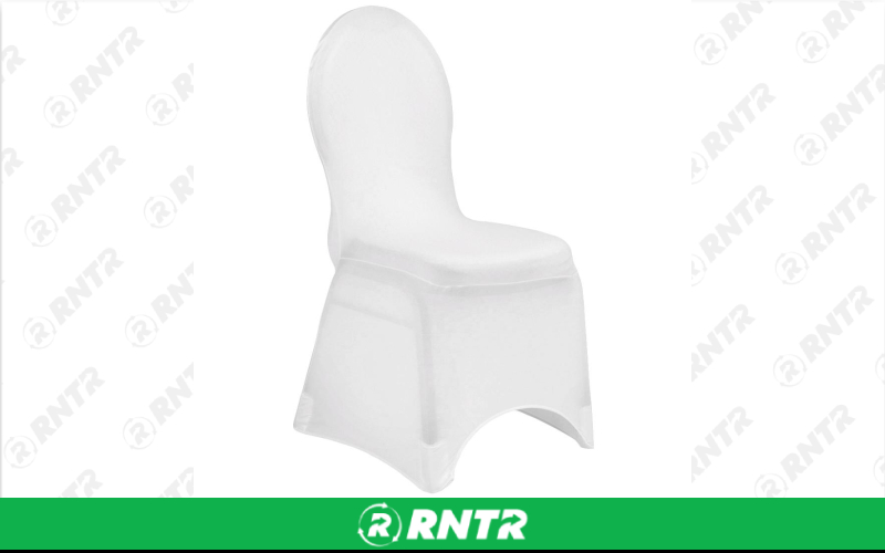 Generic Spandex Chair Cover (White) – For rent in indianapolis, indiana – Ace Party Rental | RNTR.com – Image 1