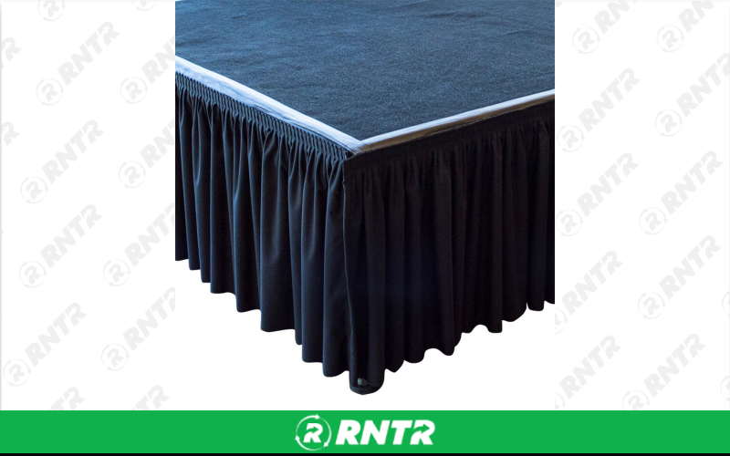 Generic Stage Skirt (Black) – For rent in indianapolis, indiana – Ace Party Rental | RNTR.com – Image 1