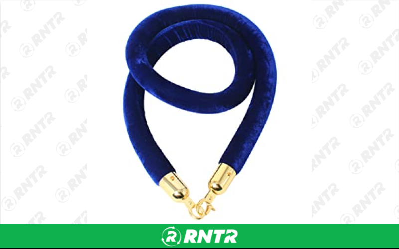 Generic Stanchion Rope (Blue w/ Gold Clasp) – For rent in indianapolis, indiana – Ace Party Rental | RNTR.com – Image 1