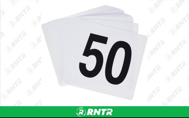 Generic Table Numbers for Stand – For rent in south-hackensack, new-jersey – Rentastic Party Rental | RNTR.com – Image 1