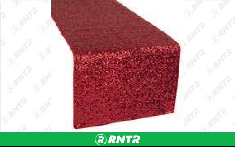 Generic Table Runner (Apple Red Sequin) – For rent in indianapolis, indiana – Ace Party Rental | RNTR.com – Image 1