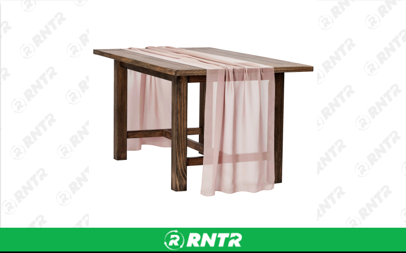 Generic Table Runner Chiffon (Dusty Rose) – For rent in indianapolis, indiana – Ace Party Rental | RNTR.com – Image 1