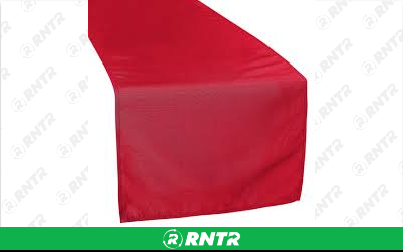 Generic Table Runner Polyester (Apple Red) – For rent in indianapolis, indiana – Ace Party Rental | RNTR.com – Image 1