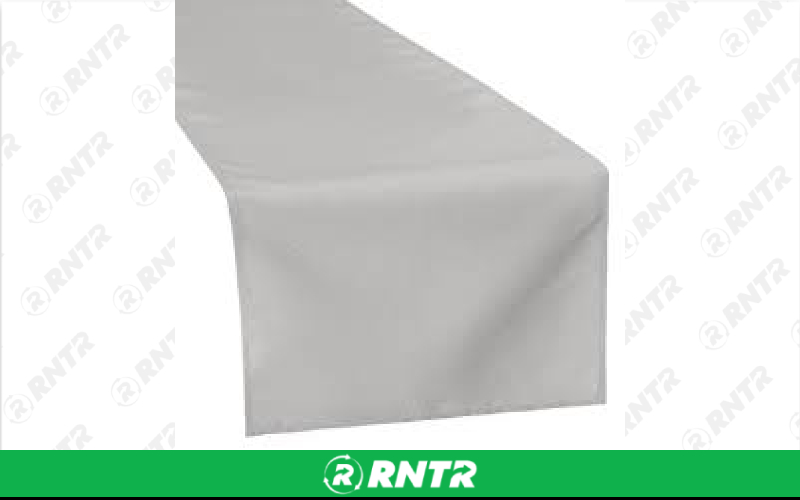 Generic Table Runner Polyester (Gray) – For rent in indianapolis, indiana – Ace Party Rental | RNTR.com – Image 1
