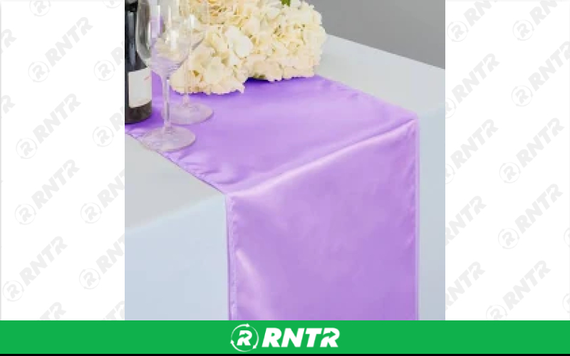 Generic Table Runner Satin (Lilac) – For rent in indianapolis, indiana – Ace Party Rental | RNTR.com – Image 1