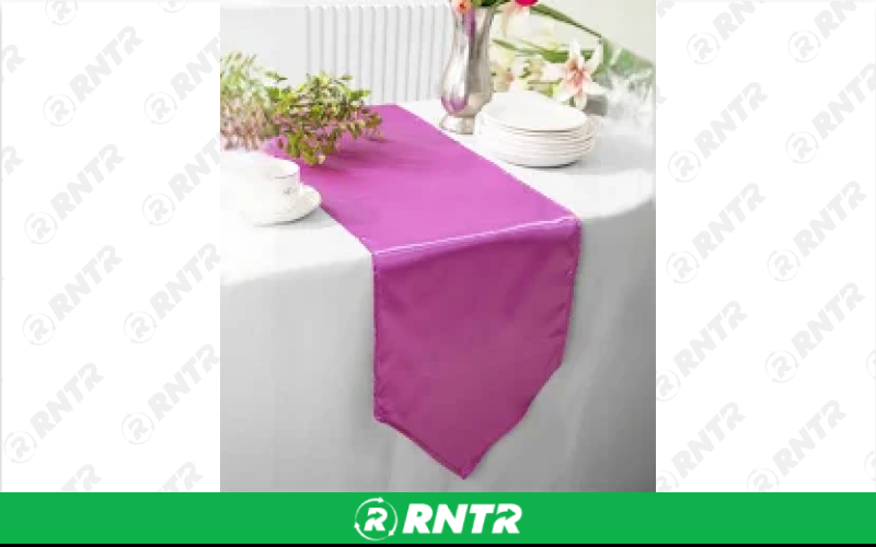 Generic Table Runner Satin (Magenta) – For rent in indianapolis, indiana – Ace Party Rental | RNTR.com – Image 1