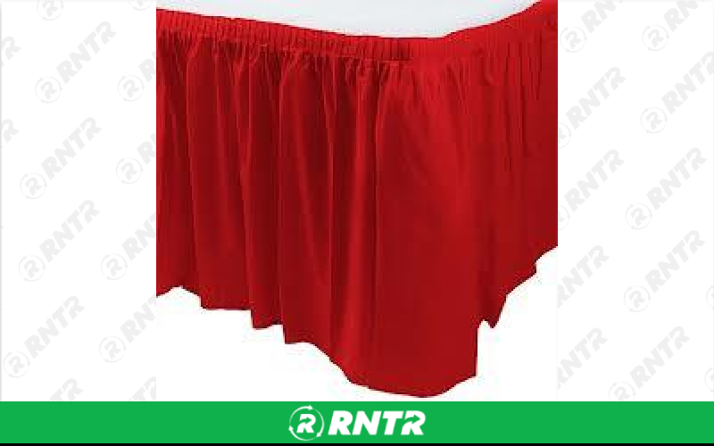 Generic Table Skirt 11' x 29 - Deep Red – For rent in fort-madison, iowa – Complete Rental | RNTR.com – Image 1