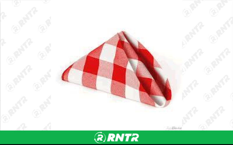 Generic Tablecloth 90 Round - Red Gingham – For rent in fort-madison, iowa – Complete Rental | RNTR.com – Image 1