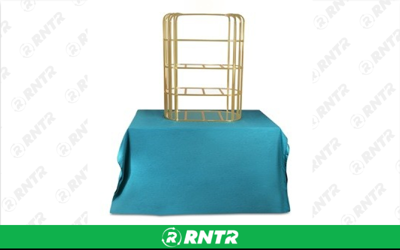 Generic TableTop Cage Shelving - Gold – For rent in South Hackensack, New Jersey – Rentastic Party Rental | RNTR.com – Image 2 of 2