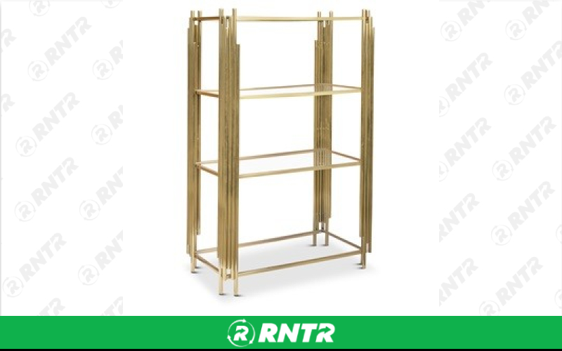 Generic TableTop Spike Shelving - Gold – For rent in South Hackensack, New Jersey – Rentastic Party Rental | RNTR.com – Image 2 of 2