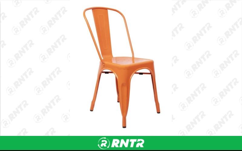Generic Tolix Chair - Orange – For rent in south-hackensack, new-jersey – Rentastic Party Rental | RNTR.com – Image 1