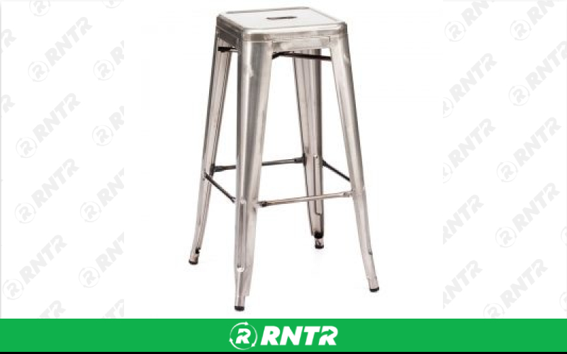 Generic Tolix Metal Barstool - Gunmetal – For rent in south-hackensack, new-jersey – Rentastic Party Rental | RNTR.com – Image 1