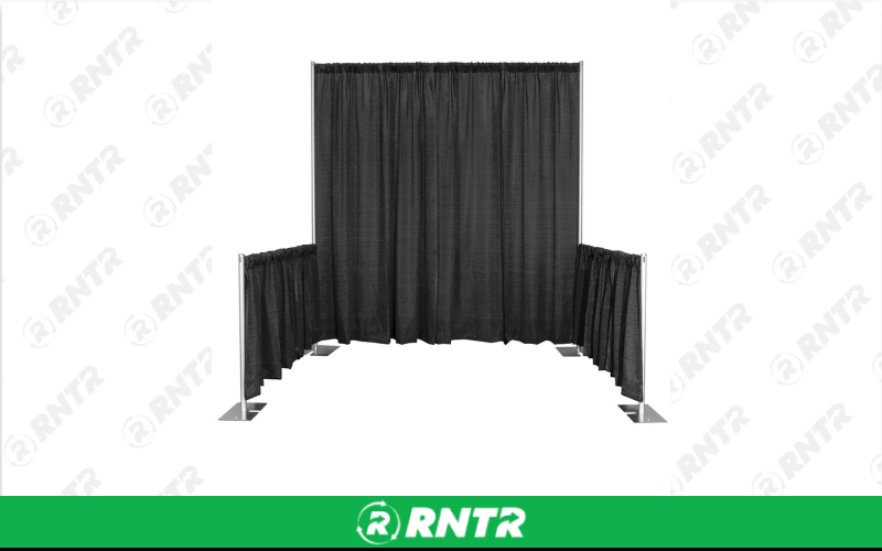 Generic Trade Show Booth (Black) – For rent in indianapolis, indiana – Ace Party Rental | RNTR.com – Image 1