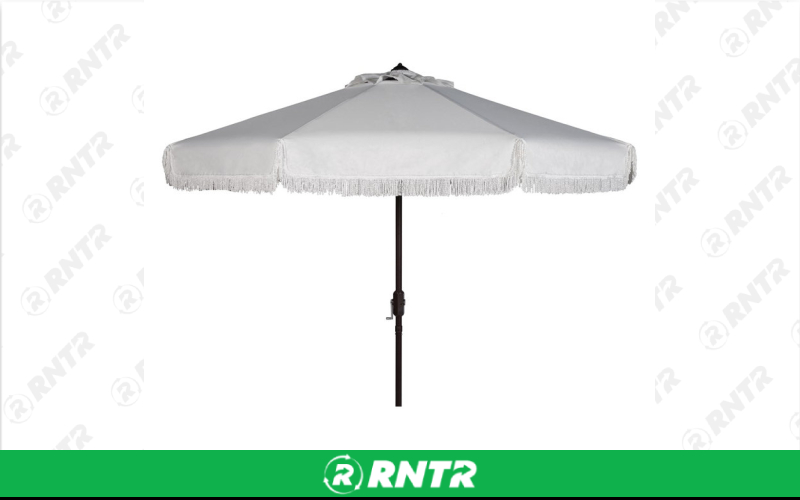 Generic Umbrella with Fringe Wedding (White) – For rent in Indianapolis, Indiana – Ace Party Rental | RNTR.com – Image 2 of 2