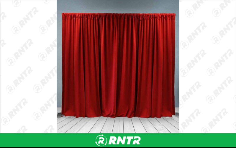 Generic Velour Drape 4' (Crimson Red) – For rent in indianapolis, indiana – Ace Party Rental | RNTR.com – Image 1