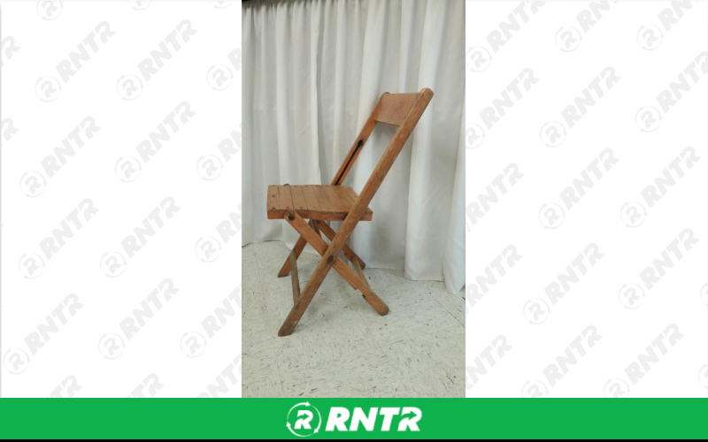 Generic Vintage Folding Wooden Chair (Dull) – For rent in Fort Madison, Iowa – Complete Rental | RNTR.com – Image 3 of 3