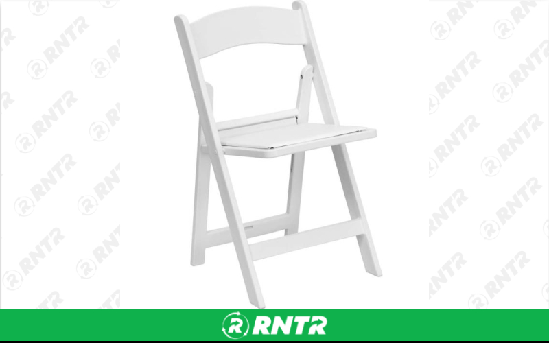 Generic White Resin Folding Chair – For rent in fort-madison, iowa – Complete Rental | RNTR.com – Image 1