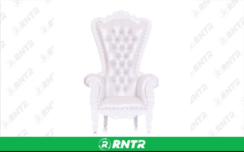 Generic White Single Seater Bridal Chair – For rent in south-hackensack, new-jersey – Rentastic Party Rental | RNTR.com – Image 1