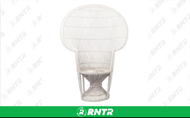 Generic White Wicker Bridal Chair – For rent in south-hackensack, new-jersey – Rentastic Party Rental | RNTR.com – Image 1