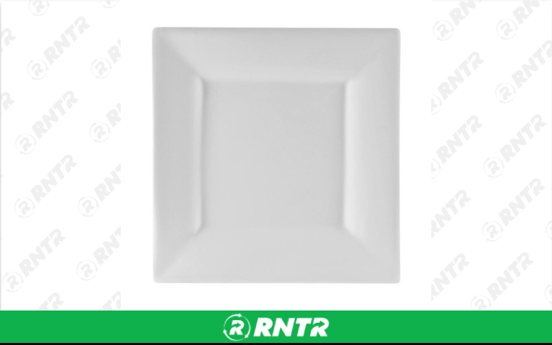 Generic Whittier 10 Square Dinner Plate (White) – For rent in indianapolis, indiana – Ace Party Rental | RNTR.com – Image 1