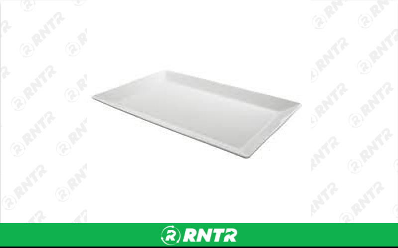 Generic Whittier Rectangle Platter Plate (9 3/8 x 14 3/4) – For rent in indianapolis, indiana – Ace Party Rental | RNTR.com – Image 1