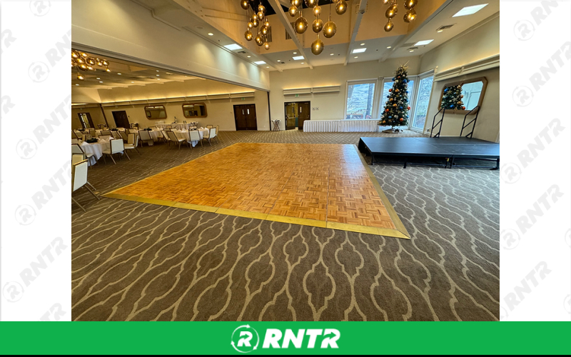 Generic 12x12 Parquet Wood Dance Flooring – For rent in spokane, washington – Entertainment Warehouse | RNTR.com – Image 1